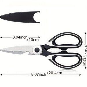 NEW kitchen food utility scissors with protective sheath